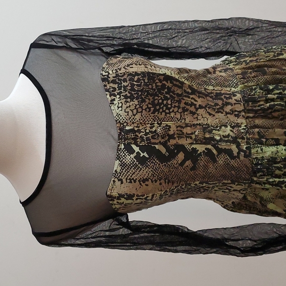 Snakeskin print sheer dress from UK - Picture 4 of 13